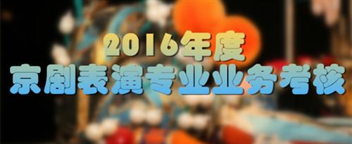 爆插bb国家京剧院2016年度京剧表演专业业务考...